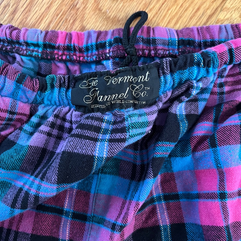 Vermont Flannel Co. Women's Plaid Pajama Pants - Pink and Blue